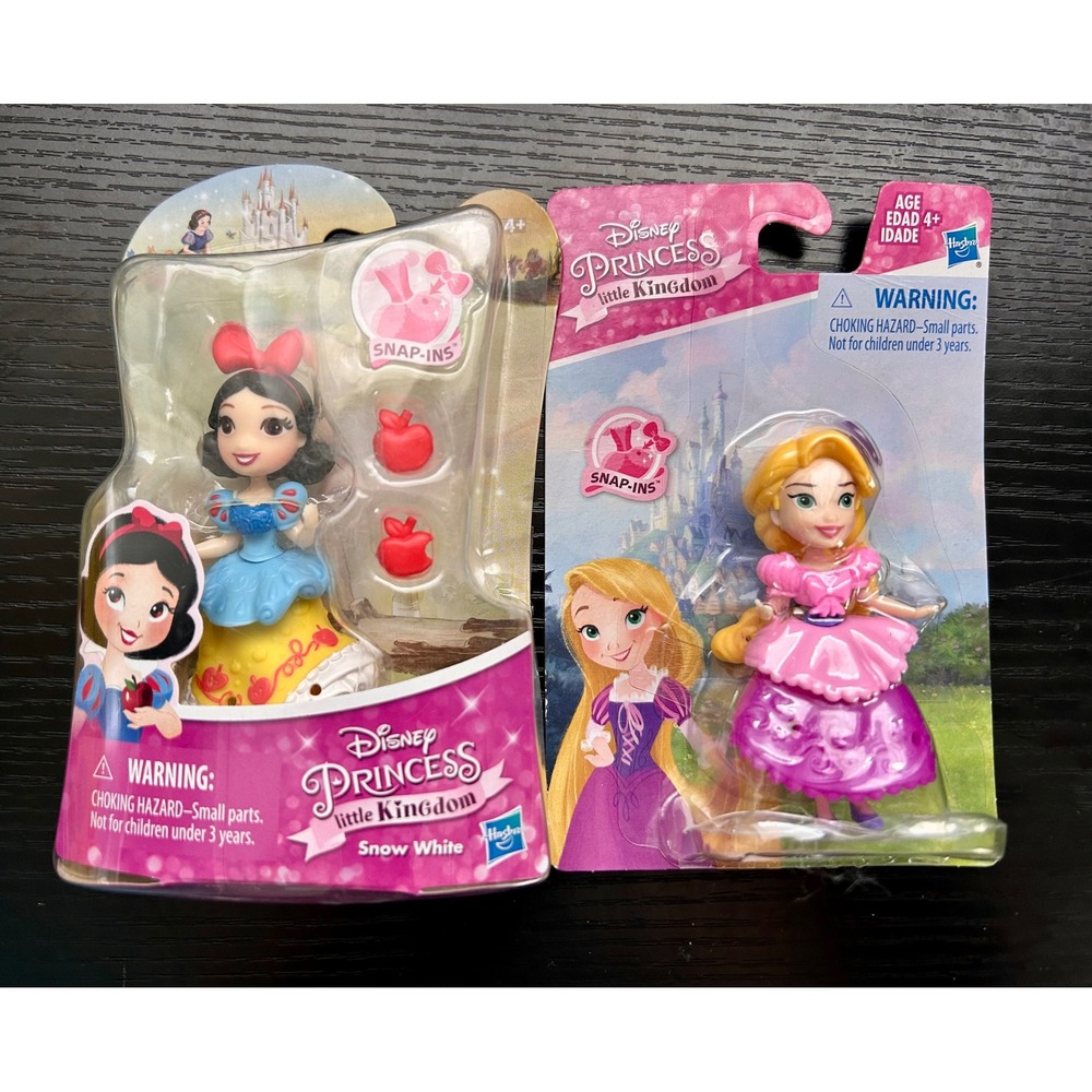 Hasbro Disney Princess Little Kingdom 3in Snap-Ins Snow White Rapunzel